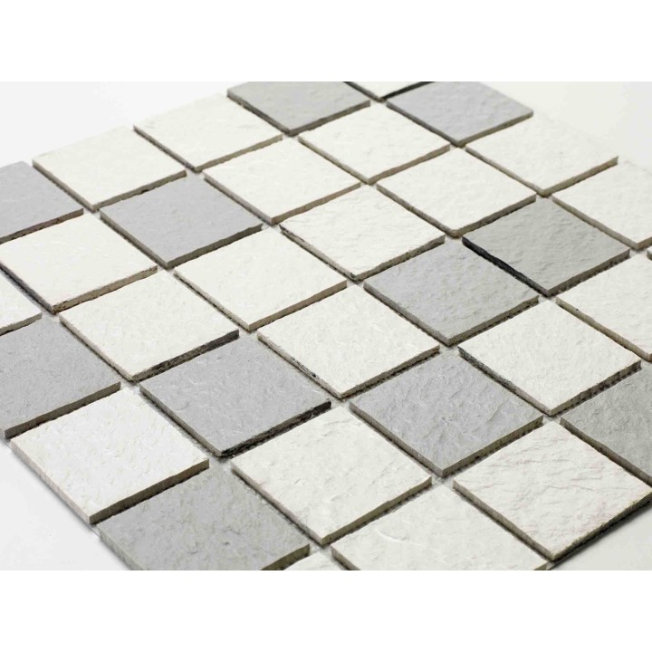 Mosaique en résine imitation pierre 100 x 50 cm - 5 x 5 cm