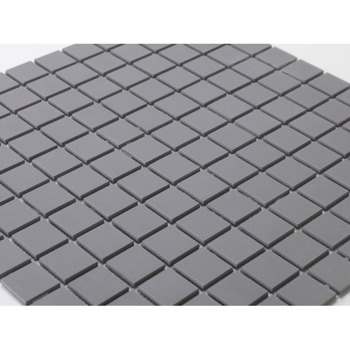 Mosaique solid surface mat et lisse 2,5 x 2,5 cm