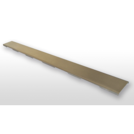 Grille de caniveau douche acier inox brossé pour caniveau Marmox