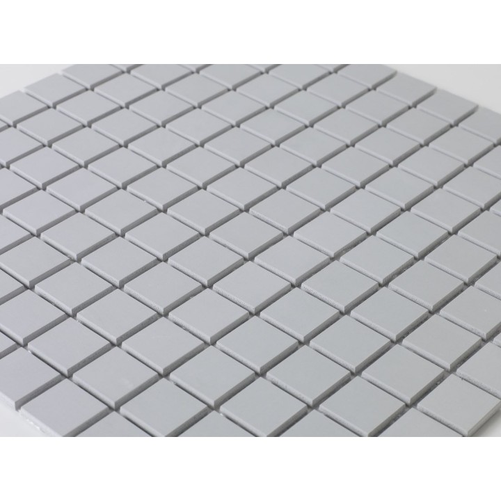 Mosaique solid surface mat et lisse 2,5 x 2,5 cm