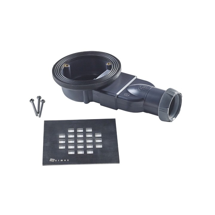 Receveur à carrler ultra plat slim board 22 mm avec siphon ultra plat