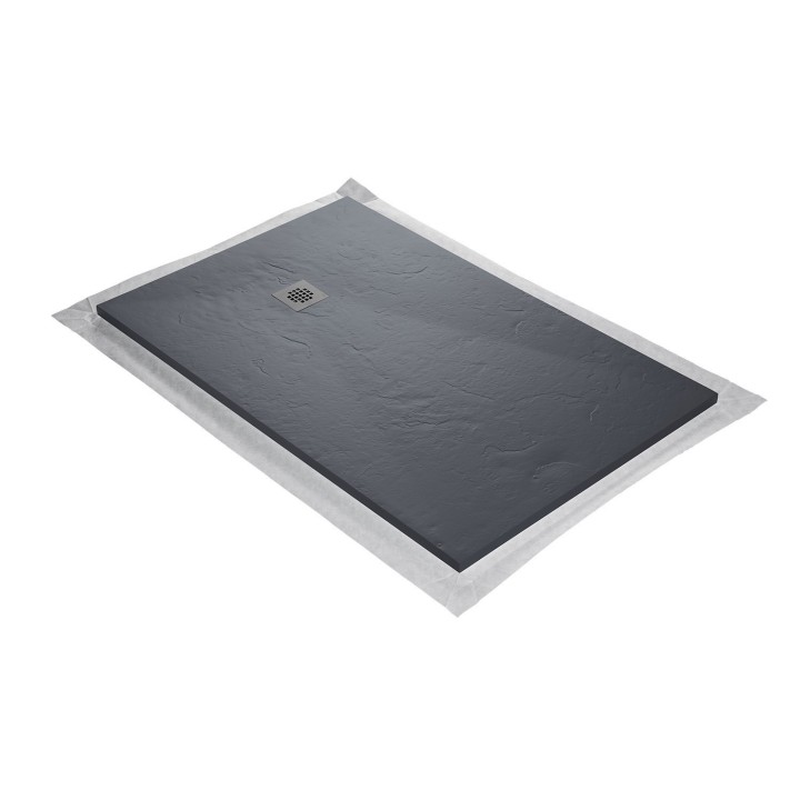 Receveur de douche en résine aspect ardoise