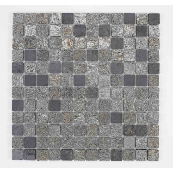 Mosaique pierre naturelle en rouleau 2,5 x 2,5 cm