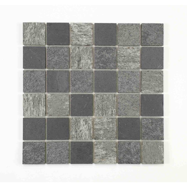 Mosaique Pierre naturelle 5 x 5 cm en rouleau de 100 x 50 cm